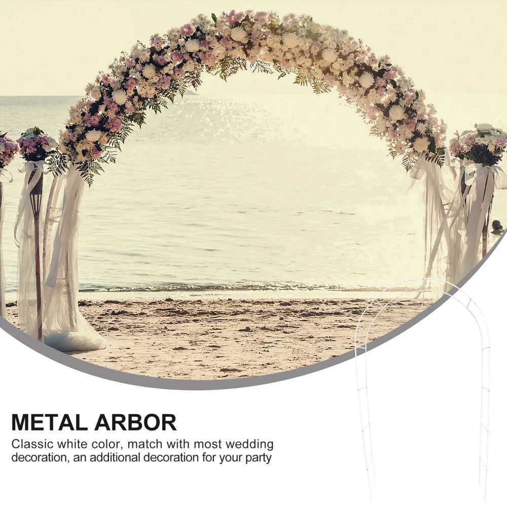 

Metal Iron Arbor Garden Climbing Plants Arch Wedding Bridal Party Decoration