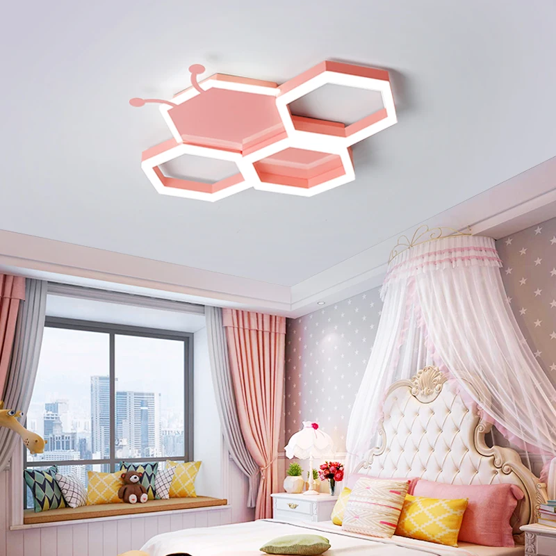 

Modern LED Bedroom ceiling lights for Children's toy room Creative personality blue black kids room ceiling lamp lighting Fixtur