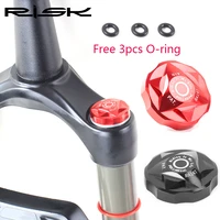 risk bicycle front fork cover 30 2mm aluminum alloy nozzle mountain bike bicycle fork cover front gas shoulder cap accessories