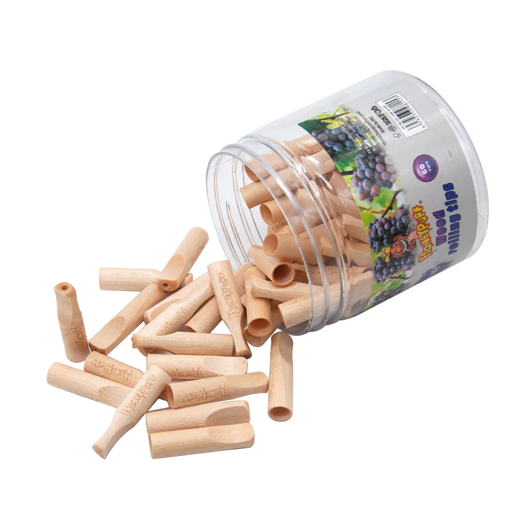 Прокатки деревянная игрушка фильтр наконечники с Уайт грейп вкус 40 мм для