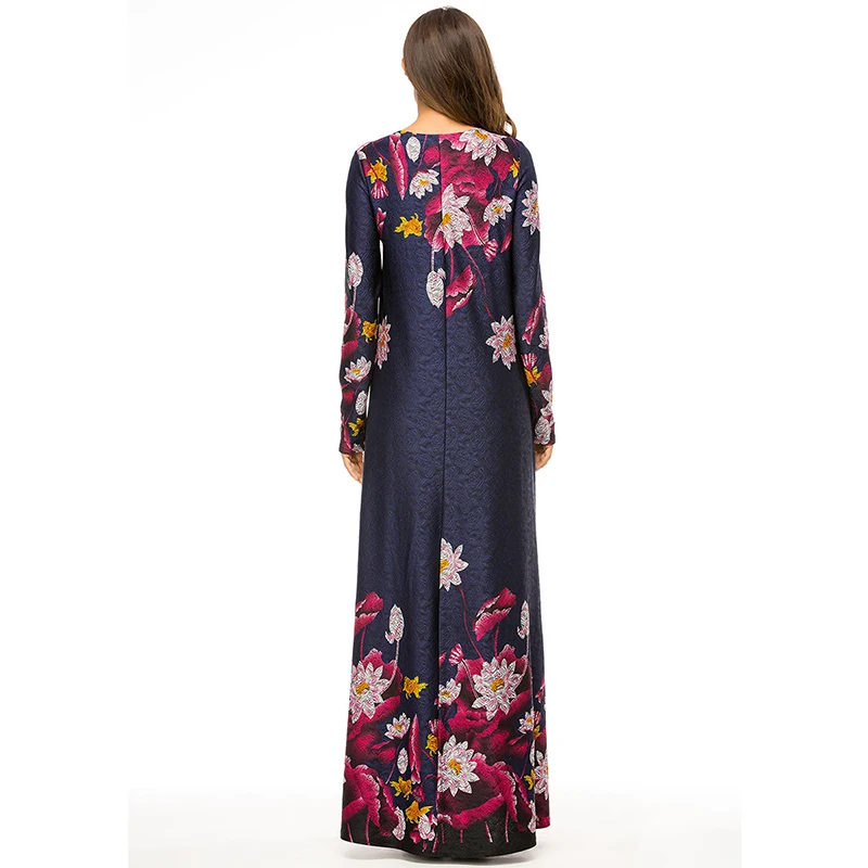 Мусульманский Осенняя Восток арабское длинными рукавами Высокая Талия вязать