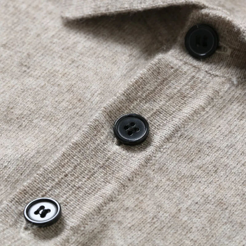 100% вязаные кашемировые свитера для мужчин 2020 Зимние поло осеннее с воротником