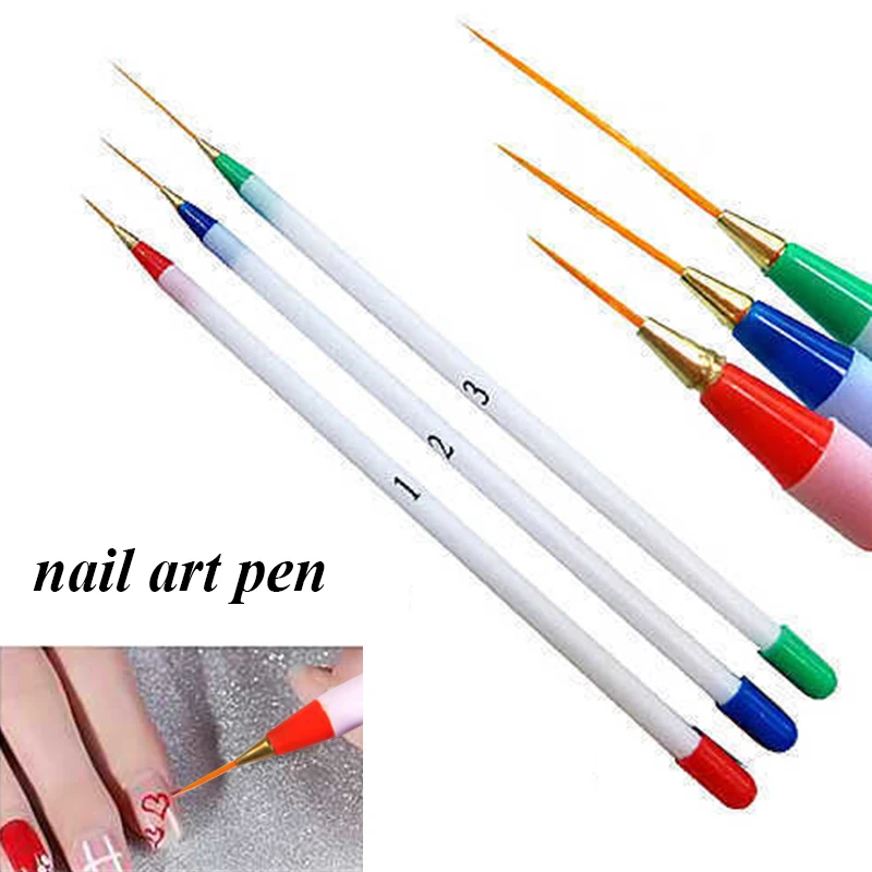 

DIY Painting Drawing Liner Manicure Tool High Quality French Nail Art Pen Brush New 6Pcs/Set