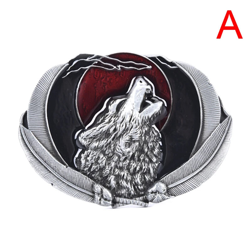 1pcs Fashion Zinc Alloy Animal Wolf Belt Buckle Suitable For 4cm Width Belt Diy Belt Mens Accories