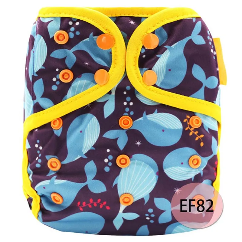 Многоразовые подгузники для новорождённых с цифровой печатью моющиеся