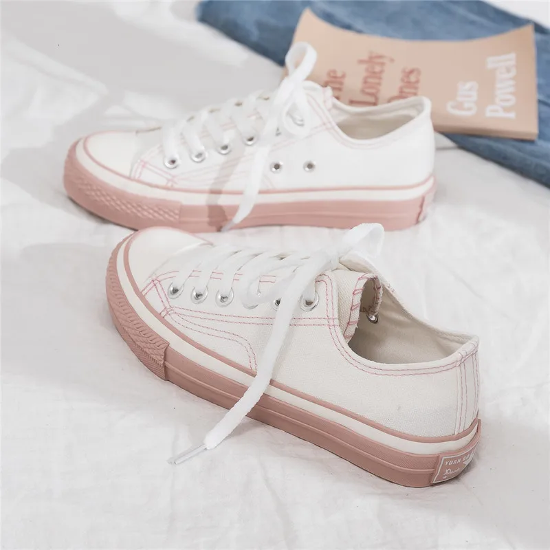 Женские кроссовки Новинка 2019 года сезон весна Корейская парусиновая обувь для