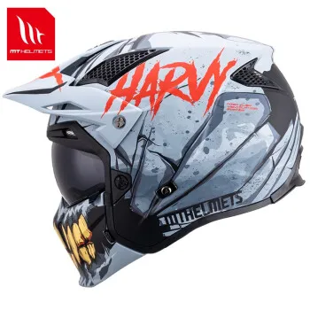 

Original MT Motorcycle Helmet Men Women Streetfighter Motocross Helmets Full Face Off-Road Helmet Moto Accessories Wolf Tusks