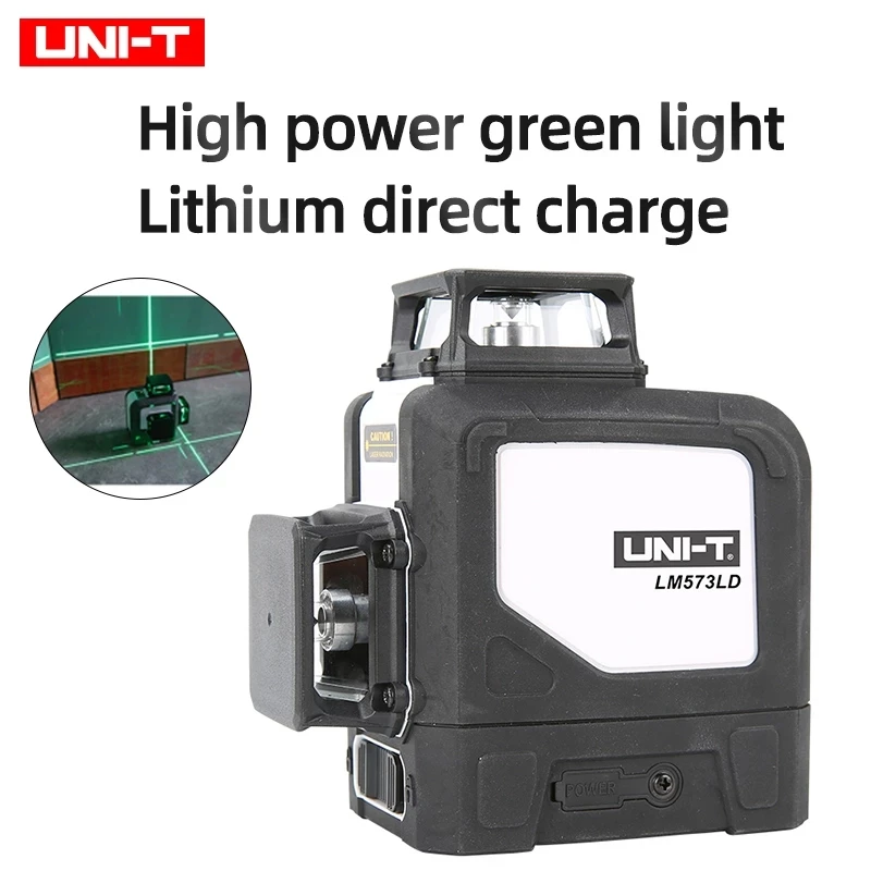 

UNI-T LM572G LM573G LM573LD 8 lines 12 lines 3D laser level 360 degree horizontal and vertical cross powerful green laser beam