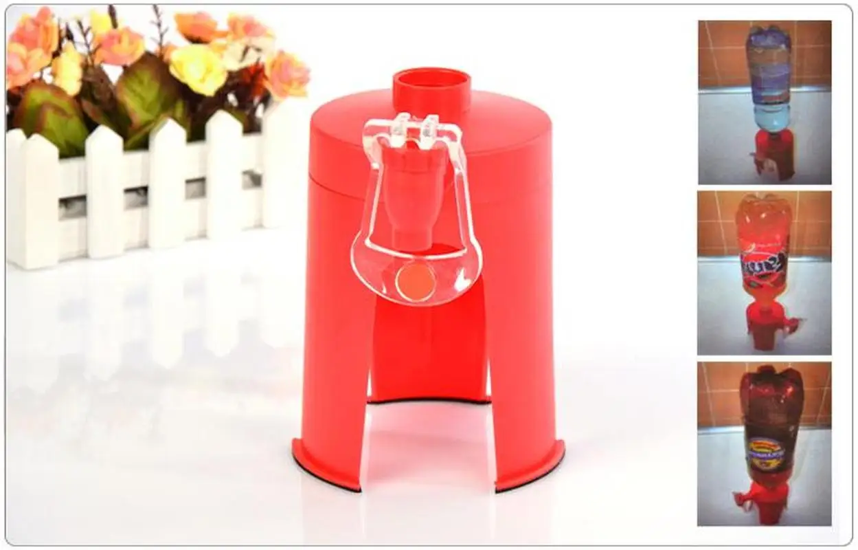 Творческий ручной колы бутылки перевернутый питьевой газированных напитков