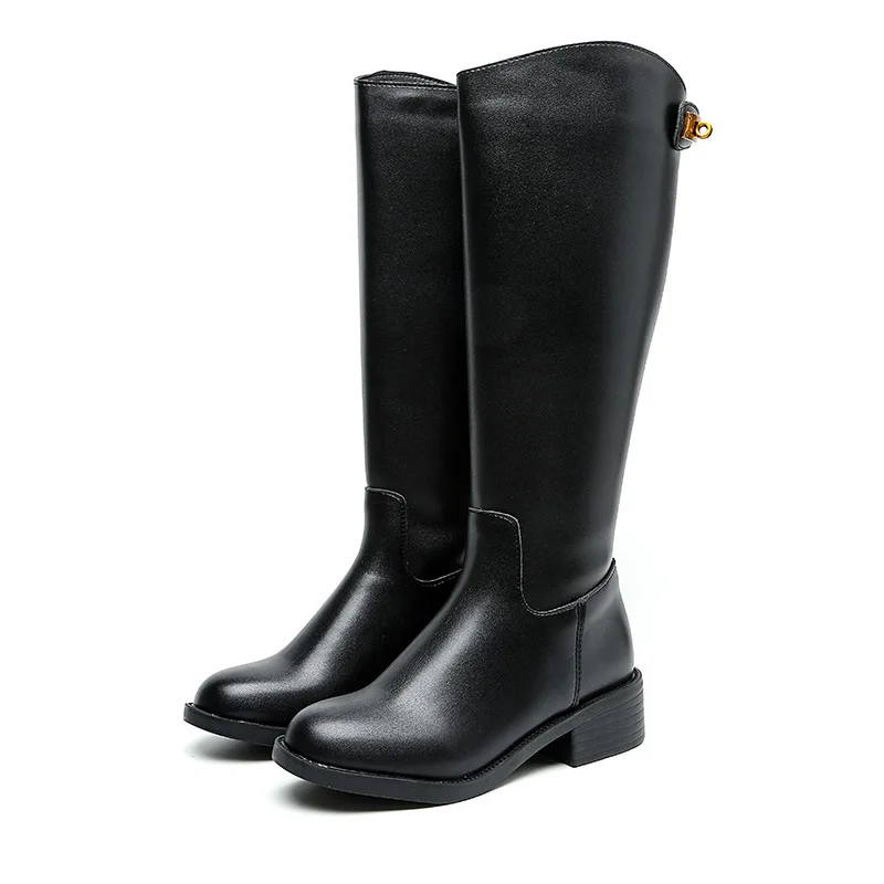 

Knight Boots Women's Autumn/Winter 2020 New But Knee-length Boots Handsome Thick with High-roller 41-43 Size Women's Boots.