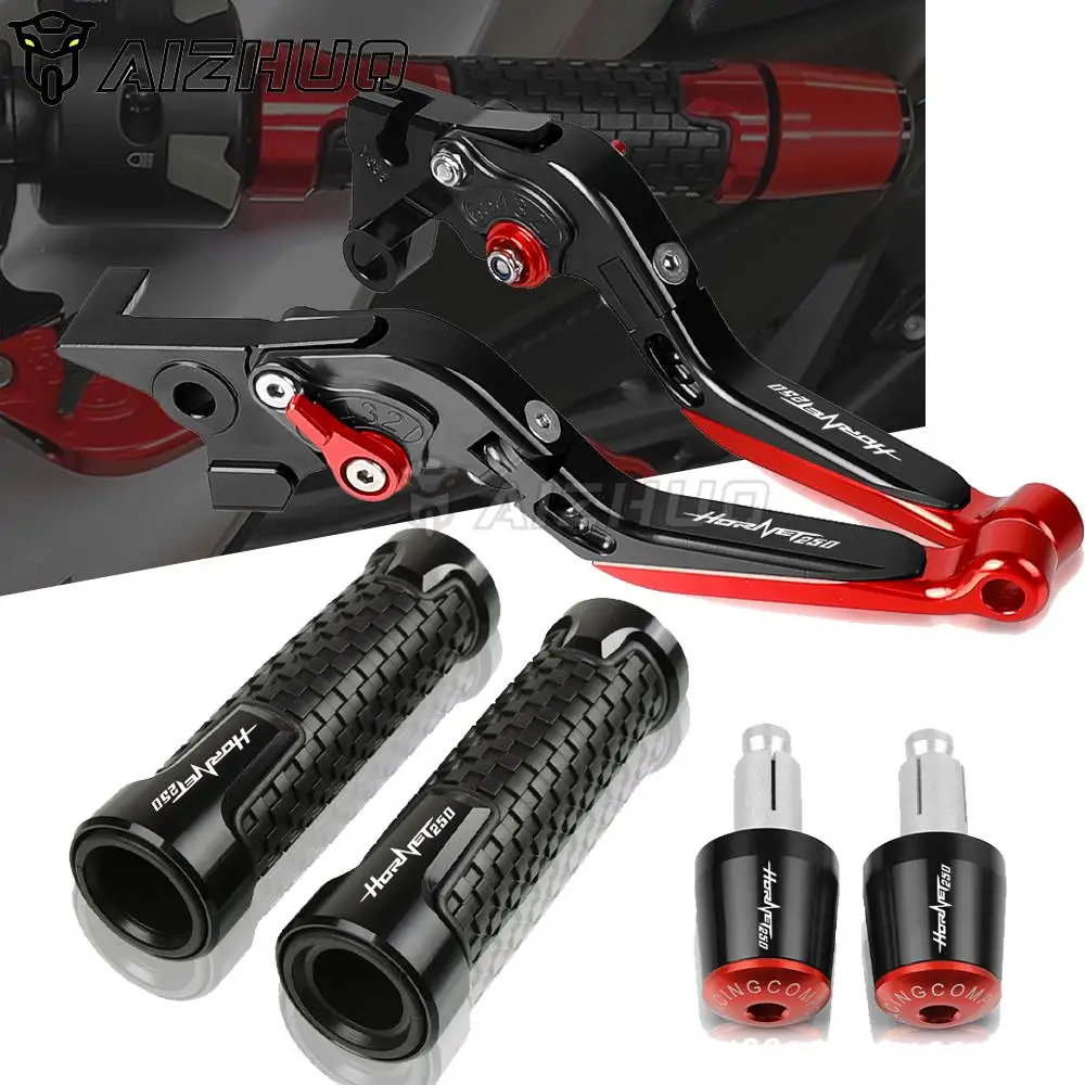 

FOR HONDA HORNET250 HORNET 250 2001 Motorcycle Adjustable Brake Clutch Levers Handle Bar End Hand Grips Ends HORNET-250