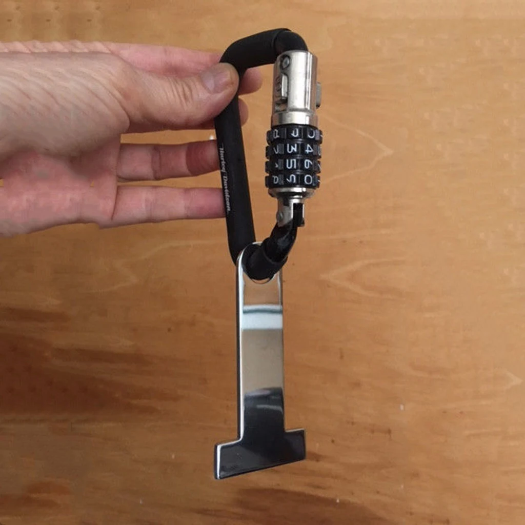 Прочный железный замок для мотоциклетного шлема быстросъемный |