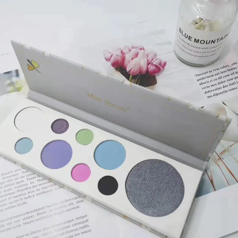 Профессиональные Тени для макияжа 9 цветов мерцающие тени матовые век