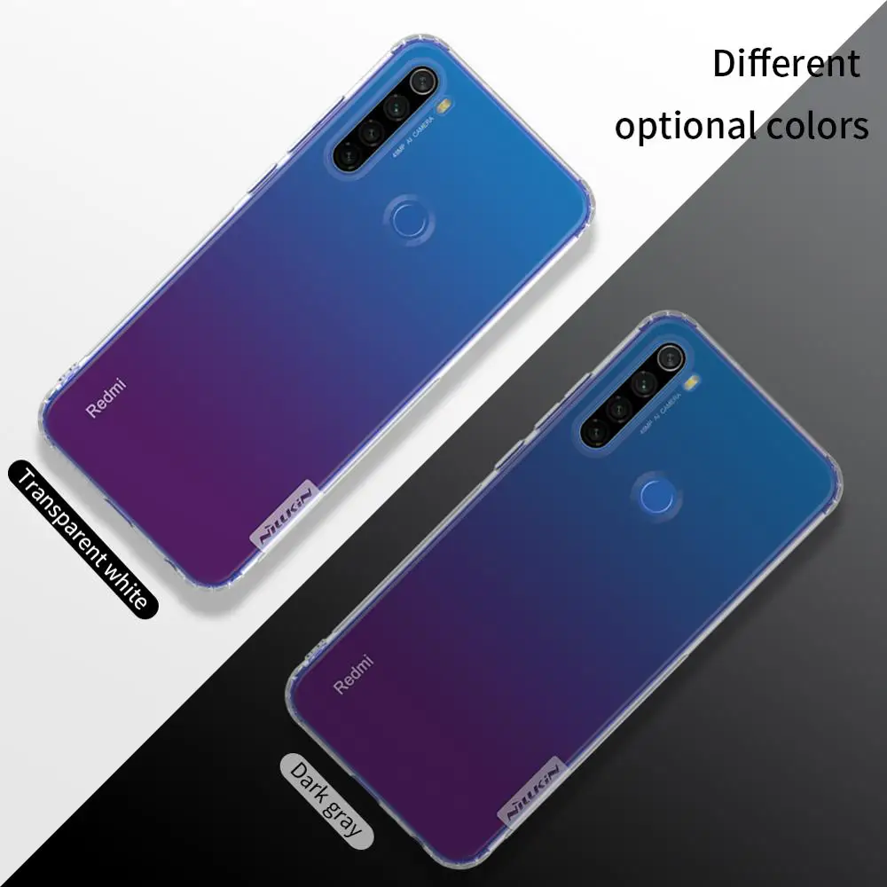 Чехол Nillkin для Xiaomi Redmi Note 8T Ультратонкий Мягкий Прозрачный чехол из ТПУ телефона