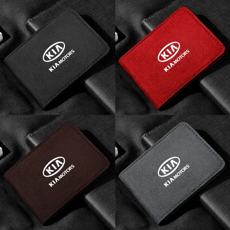 

Fashion Fur Driver's License Set Motor Vehicle ID Card Holder Pack For Kia Multi-function Men's And Women's Travel Wallet