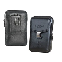 Phone Pouch Belt Waist Bag for UMIDIGI BISON Doogee Blackview Cubot 5.8 6.3 Case Flip Cover Genuine Leather Zipper bags