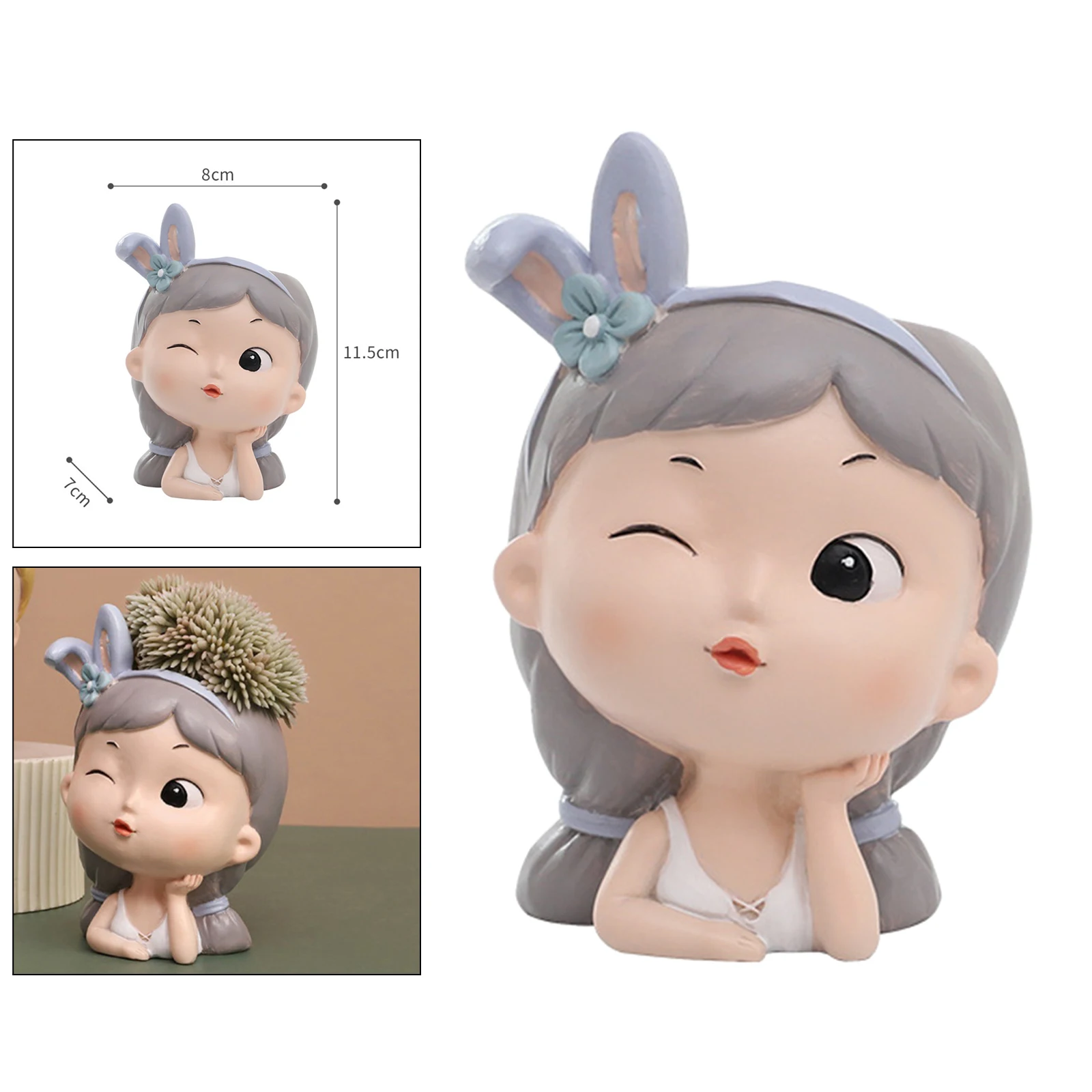 Милая девочка горшки для суккулентов с дренажным отверстием Большие Горшки