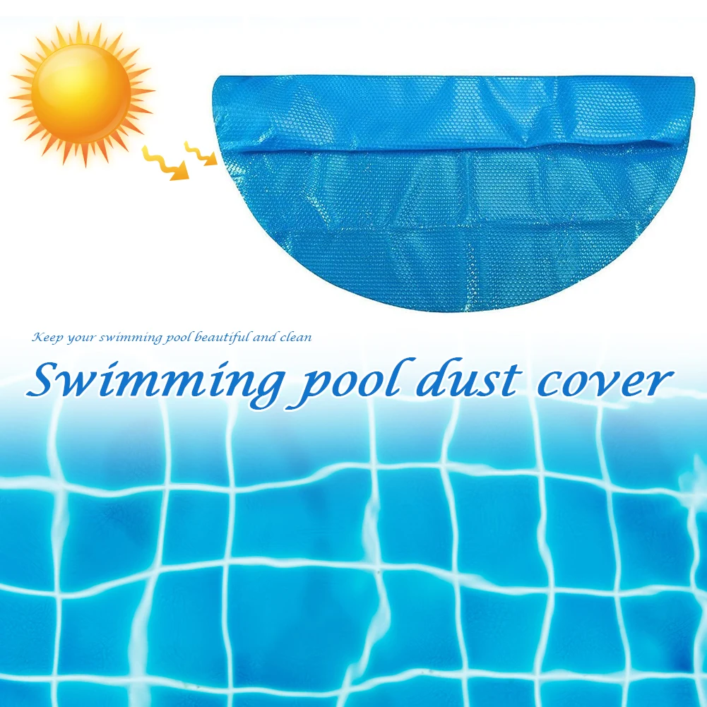 

Mat Cover Outdoor Bubble Blanket 12ft Dia Round Solar Pool Cover with Heart Pattern for Inflatable Swimming Pool