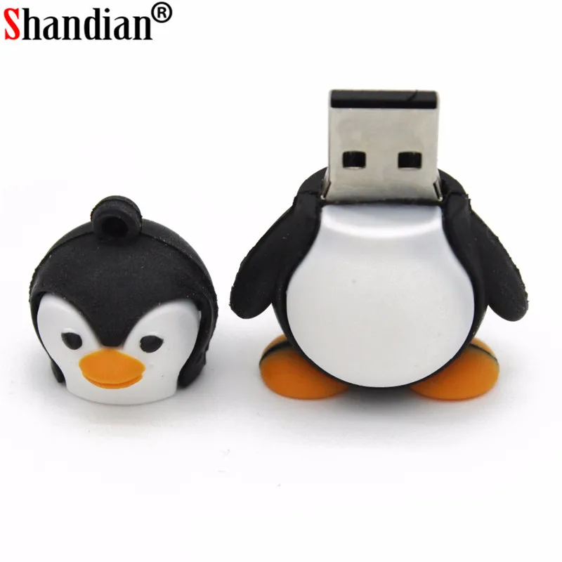SHANDIAN оптовая продажа новый флеш-накопитель с изображением животных пингвина 4 ГБ