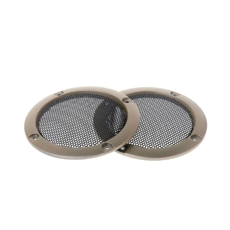 

2PCS Speaker Grills 3" Protective Subwoofer Frame Grille Cover Steel Mesh Decorative Circle DIY Accessories
