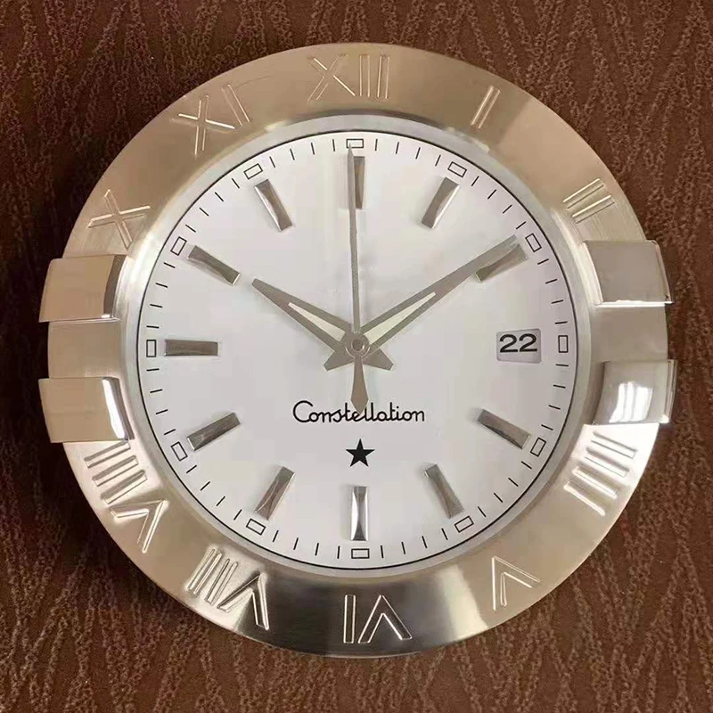 Роскошные часы планшетофон зеркальные настенные большие с датой и