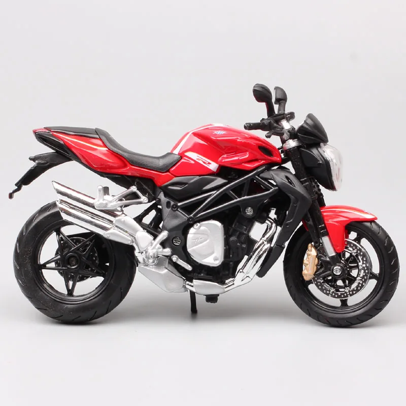 Детские 1:12 в масштабе MV Agusta F4 Brutale 1090 RR R Diecasts& Toy Vehicles модель мотоцикла Коллекционная для миниатюрных