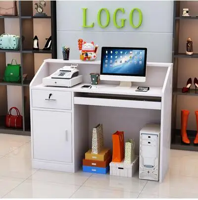 

Parcel post brief appointment modern small cash register clothing shop front desk supermarket hotel reception desk computer bar