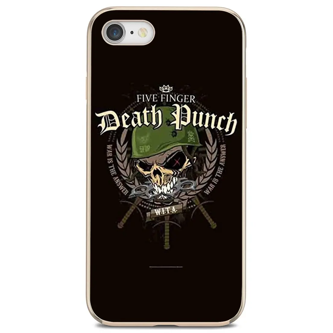 Мягкий кожаный чехол для iPod Touch iPhone 10 11 12 Pro 4S SE 5C 6 6S 7 8 X XR XS Plus Max 2020 Five-Finger-Death-Punch-Wita |