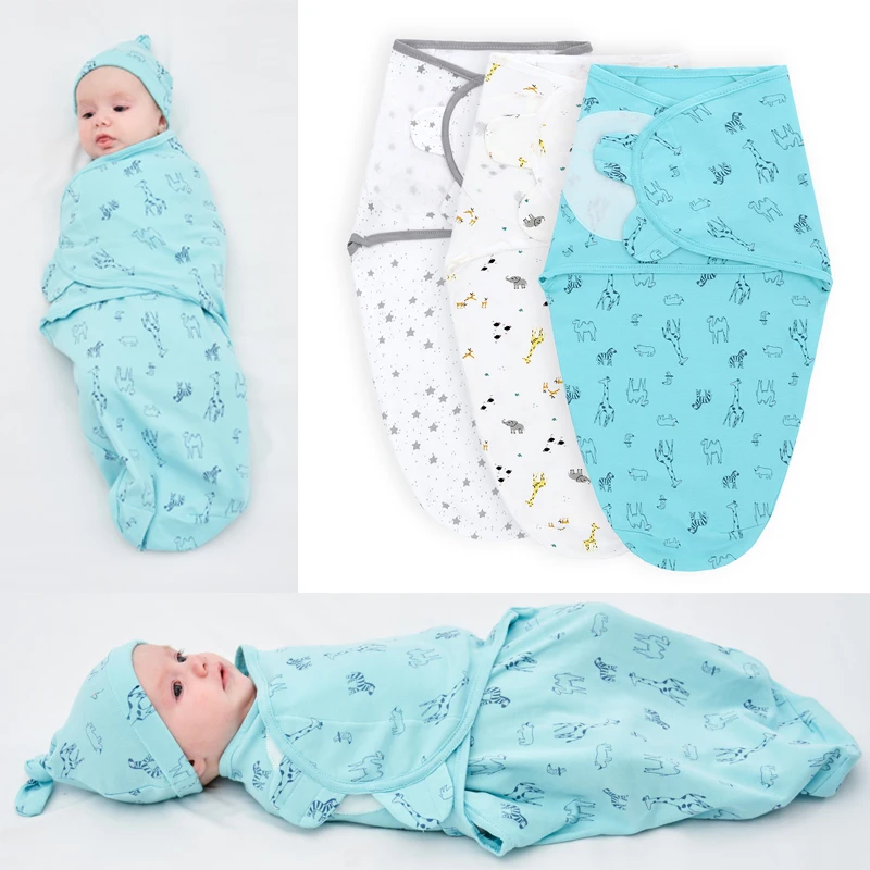 Baby Swaddle Blanket Newborn Cocoon Wrap Cotton Swaddling Bag Baby Envelope Sleep sack Bedding