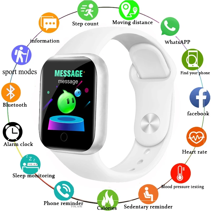 Digital Smart Watch Men Wristwatches Smartwatch Electronic Clock Fitness Monitor Men Gift Reloj inteligente for Apple Xiaomi