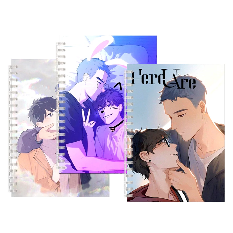 

Comic Here U Are Manga Rock Notebook Blank Page Filler Binder Ring Notepad Note Book Fiction BL DJun YuYang LiHuan Campus Novel