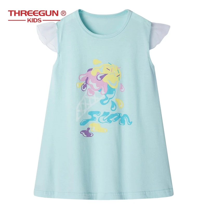 Детская ночная рубашка для девочек хлопковое Ночное платье | Мать и ребенок