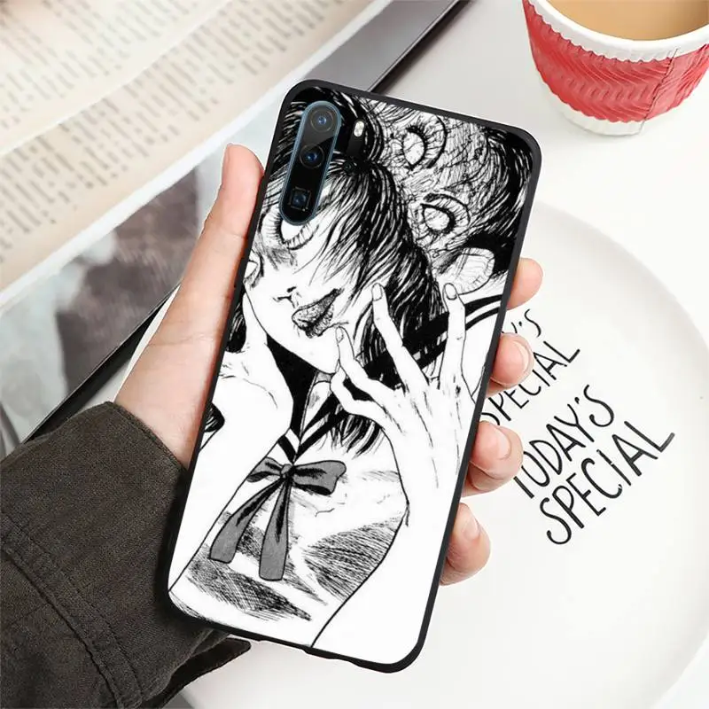 

Horror Comics Junji Ito Tees Phone Case For Huawei honor Mate P 10 20 30 40 i 9 8 pro x Lite smart 2019 nova 5t
