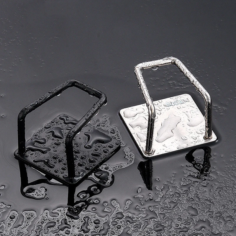 Самоклеящаяся Полка для сушки губок кухонной раковины нержавеющая сталь