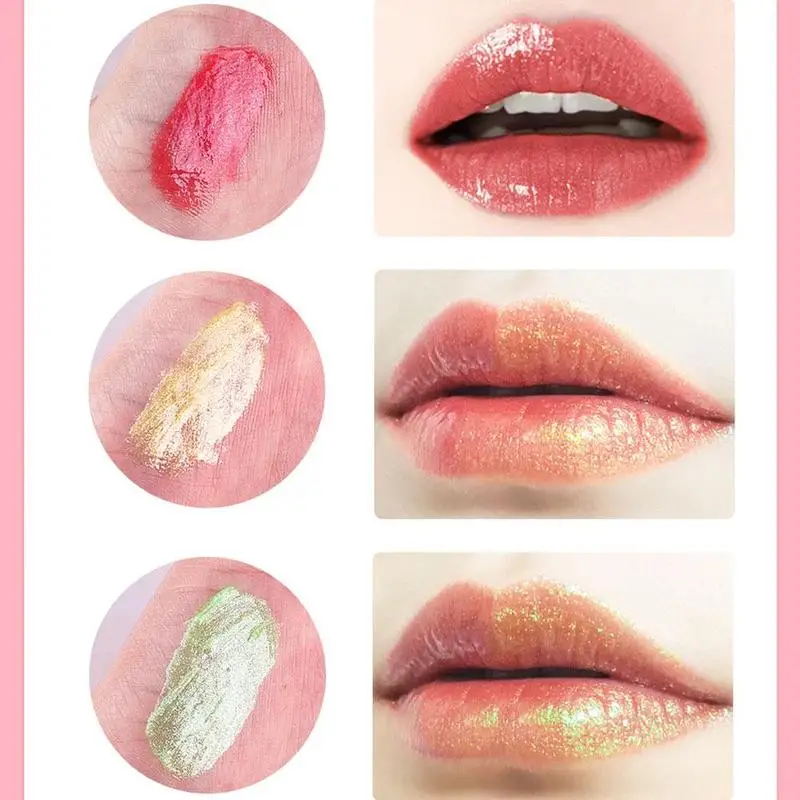 

Lip Balm Rainbow Sugar Tasty Lip Gloss Transparent Oil Sexy Plum Moisturizing Makeup Clear Cute Liquid Fruit Lipstick Lips S7Z2