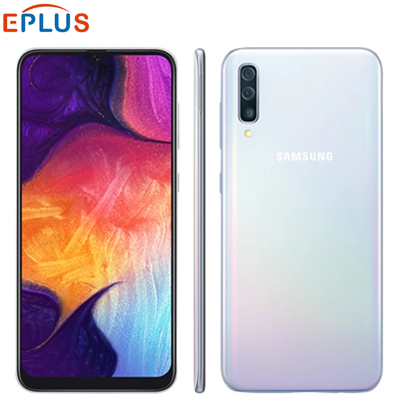 Глобальный мобильный телефон samsung Galaxy A50 6 ГБ 128 ГБ A505GN-DS 6," Exynos 9610 Восьмиядерный Android 9,0 с двумя sim-картами
