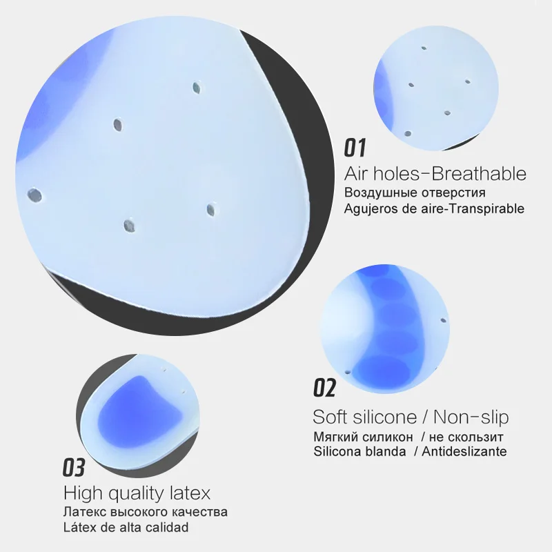 Medical Silicone Gel Insoles Soft Arch Support Orthopedic shoes sole Insoles Pad Flatfoot For Shoes Plantar Fasciitis