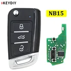 KEYDIY 3-кнопочный многофункциональный пульт дистанционного управления серии NB15 NB, универсальный для KD900 URG200 KD-X2 все функции в одном