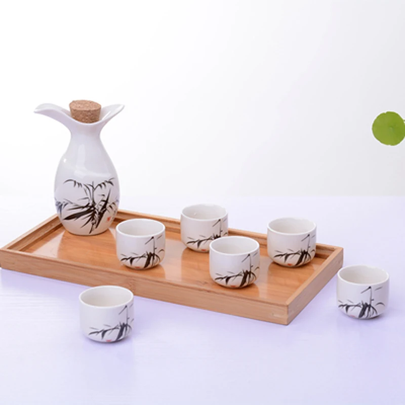 1Pot 6cup винтажный керамический горшок набор чашек японский стиль хип колбы для дома, кухни, офиса