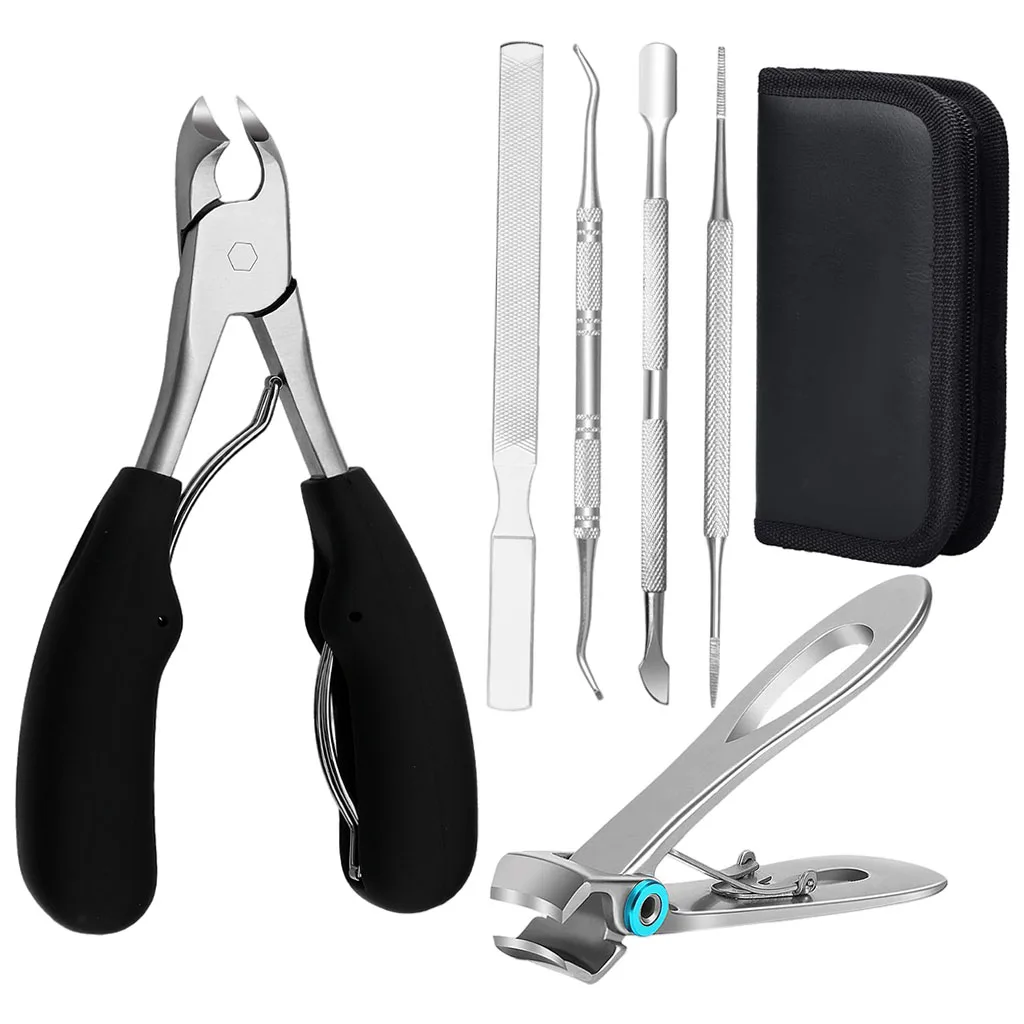 

6 Pcs Podiatrist Toenail Clippers Set Stainless Steel Pedicure Clippers, Super Sharp Nail Clippers