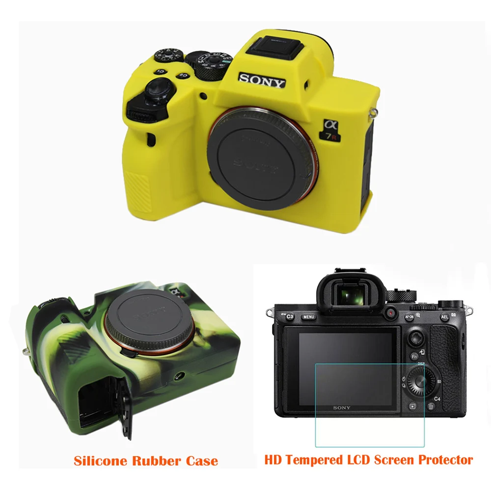 Мягкий силиконовый резиновый чехол для камеры SONY A7R4 A7m4 A7R MarkIV A7RIV защитный корпуса