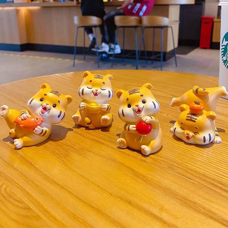 

Cute tiger ornaments home furnishings trend little tiger resin figurines