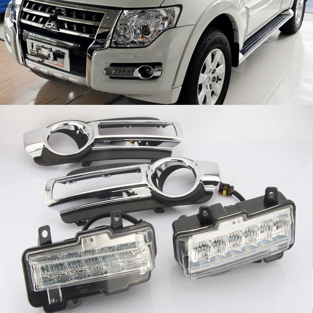 CSCSNL 1 комплект для Mitsubishi Pajero Montero 2015 2016 2017 2018 DRL дневные ходовые огни Автомобильные