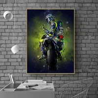 valentino rossis 5d diy diamond painting motorcycle wall art for living room wall decoration home decor