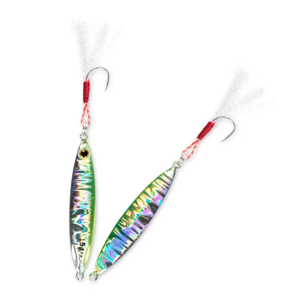 5PCS Deep Sea Jigging Bass Laser Slow Jig Fishing Ocean Boat Rock Beach Jigbait Spoon Lure Baits 15g 20g | Спорт и развлечения