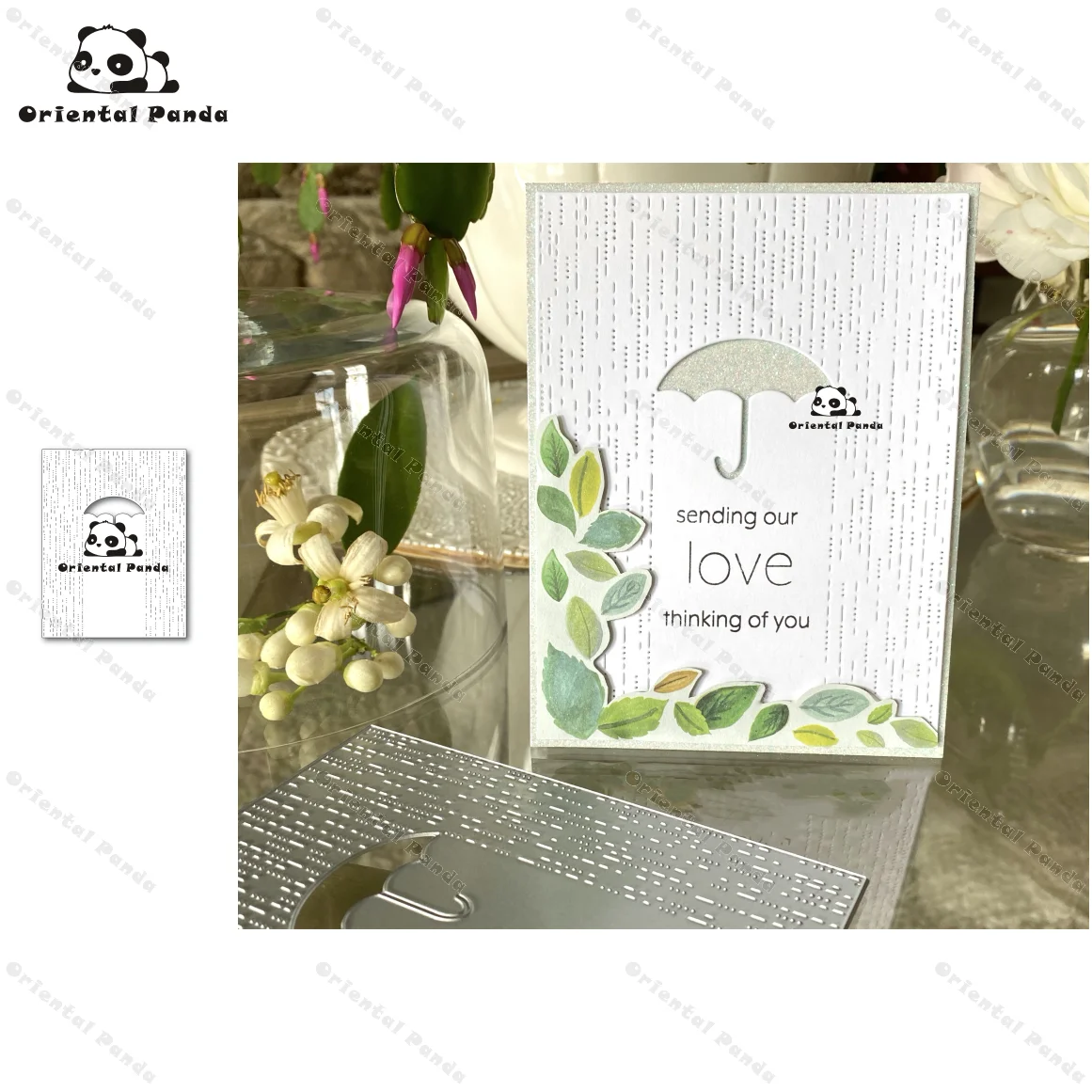 Новые штампы дождь и зонтик весной металлические резные diy фотоальбом резки