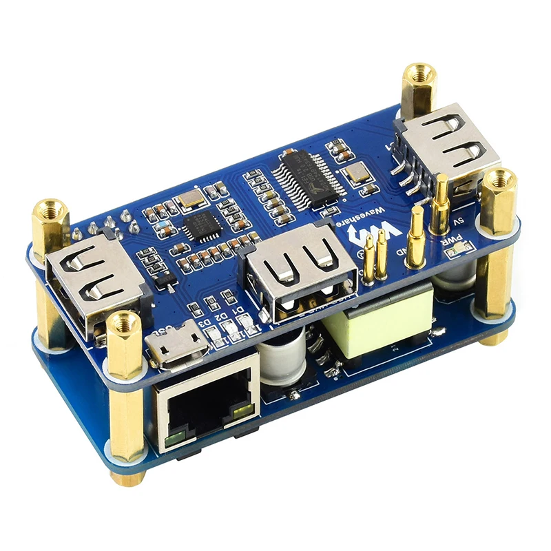 Usb-хаб Ethernet Raspberry Pi Zero PoE 1 x RJ45 3 USB-порты 802.3af совместимый с Zero/W/WH | Компьютеры и офис