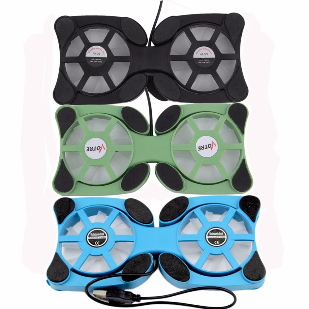 

Складной вентилятор для ноутбука в виде осьминога, 1 шт., 3 цвета, с USB-портом, двойные вентиляторы, охлаждающая подставка для 14-дюймового ноут...