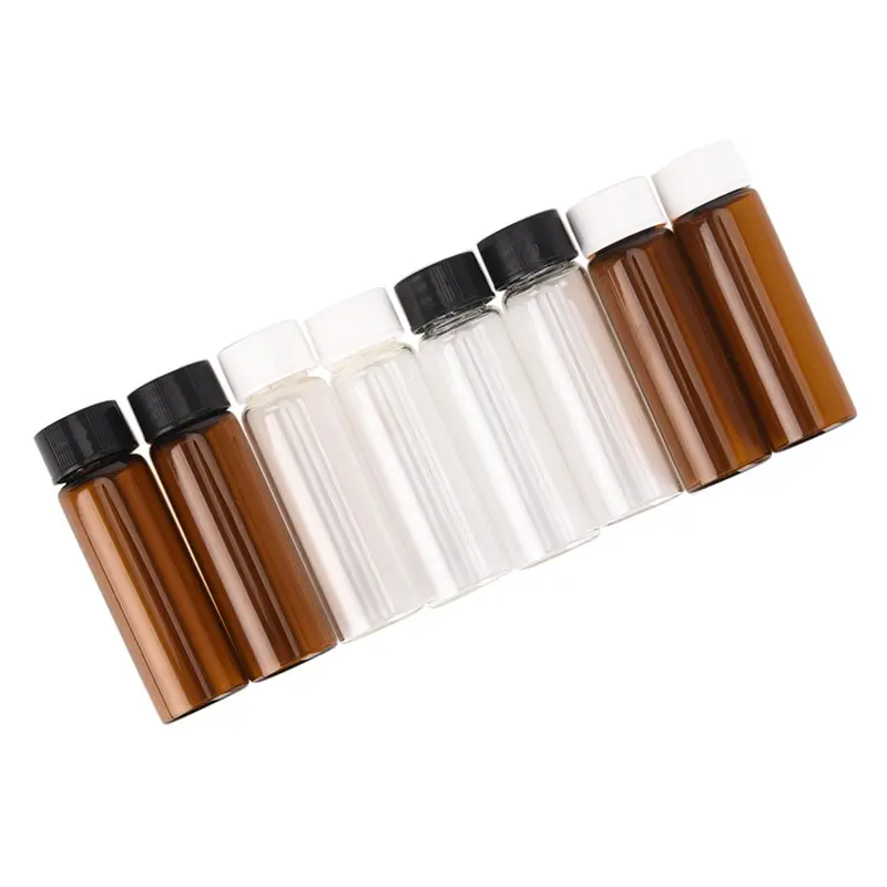 Бутылочка для эфирного масла JETTING 2 шт. янтарная с пластиковой крышкой стеклянная