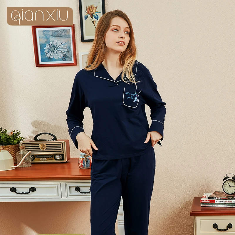 

Long Sleeve Women Winter Home Clothes Plus Size Sleepwear Set Ladies Large Pajamas Suit Lounge Wear Set Velour Pajamas Set
